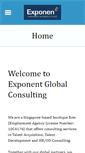 Mobile Screenshot of exponent.com.sg