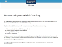 Tablet Screenshot of exponent.com.sg