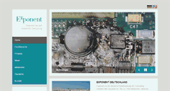 Desktop Screenshot of exponent.de
