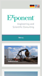 Mobile Screenshot of exponent.de